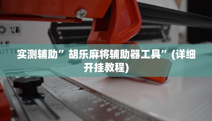 实测辅助”胡乐麻将辅助器工具”(详细开挂教程)