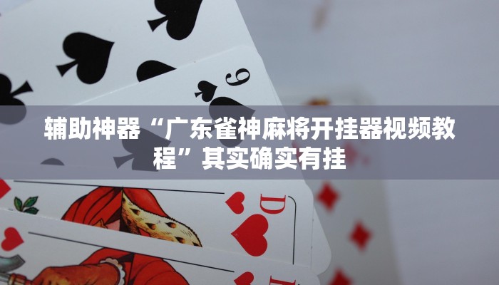 辅助神器“广东雀神麻将开挂器视频教程”其实确实有挂