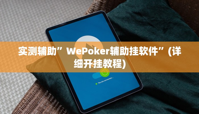 实测辅助”WePoker辅助挂软件”(详细开挂教程)