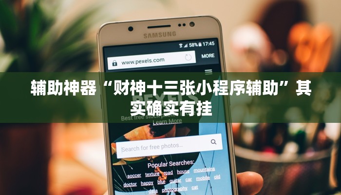 辅助神器“财神十三张小程序辅助”其实确实有挂