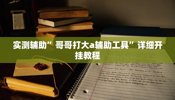 实测辅助”哥哥打大a辅助工具”详细开挂教程
