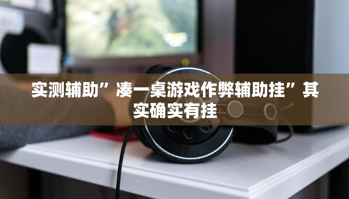 实测辅助”凑一桌游戏作弊辅助挂”其实确实有挂
