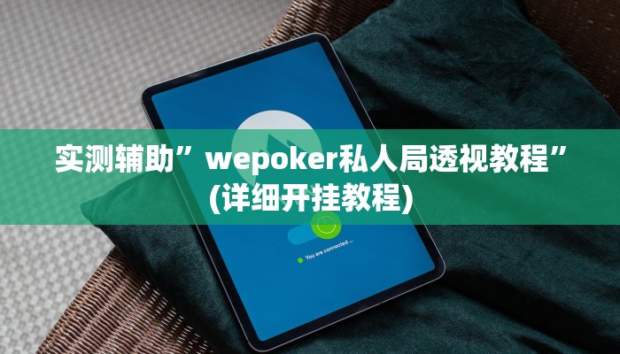 实测辅助”wepoker私人局透视教程”(详细开挂教程)