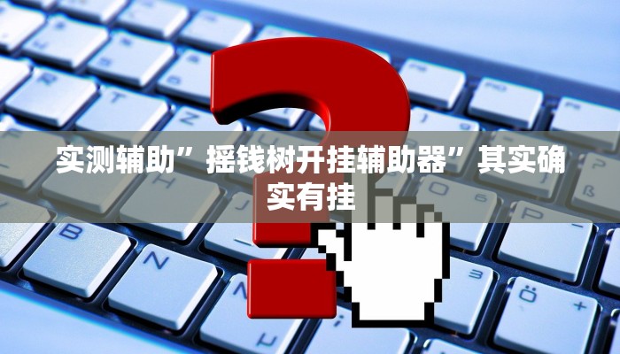 实测辅助”摇钱树开挂辅助器”其实确实有挂