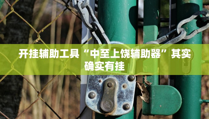 开挂辅助工具“中至上饶辅助器”其实确实有挂