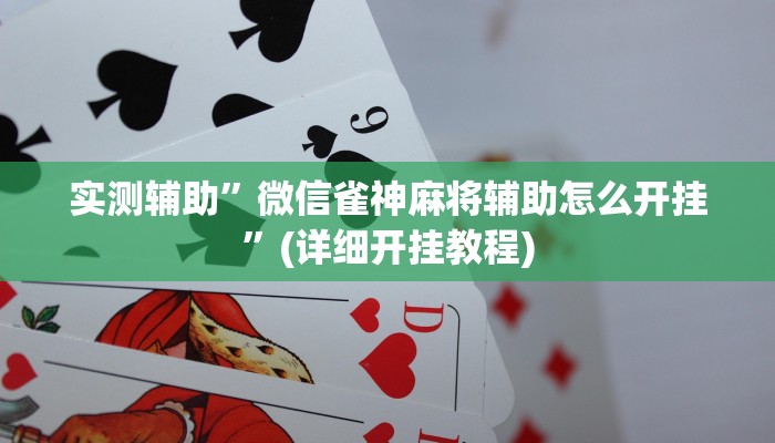 实测辅助”四方河南麻将开挂详细攻略教程”(详细开挂教程)