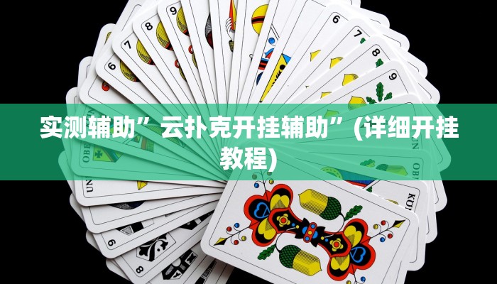 实测辅助”云扑克开挂辅助”(详细开挂教程)