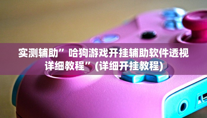 实测辅助”哈狗游戏开挂辅助软件透视详细教程”(详细开挂教程)