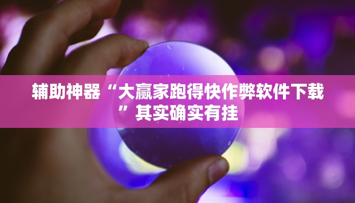 辅助神器“大赢家跑得快作弊软件下载”其实确实有挂