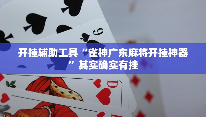 开挂辅助工具“雀神广东麻将开挂神器”其实确实有挂