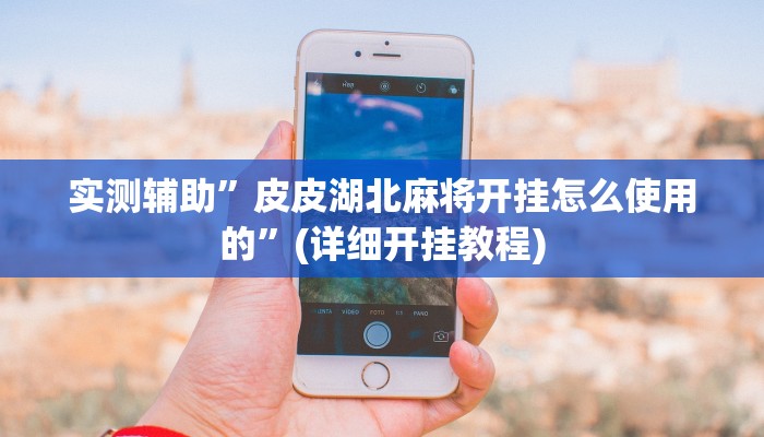 实测辅助”皮皮湖北麻将开挂怎么使用的”(详细开挂教程)