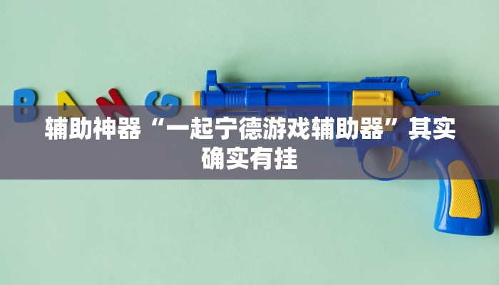 辅助神器“一起宁德游戏辅助器”其实确实有挂