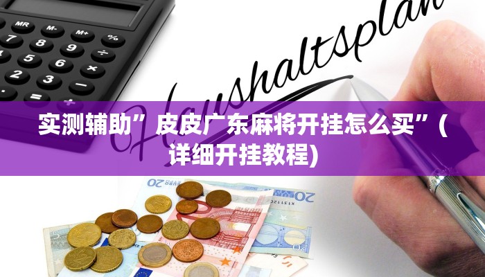 实测辅助”皮皮广东麻将开挂怎么买”(详细开挂教程)