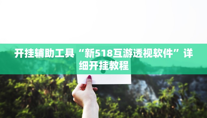 开挂辅助工具“新518互游透视软件”详细开挂教程