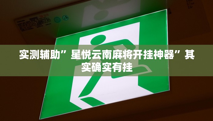 实测辅助”星悦云南麻将开挂神器”其实确实有挂
