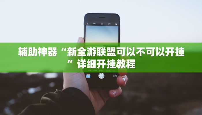 辅助神器“新全游联盟可以不可以开挂”详细开挂教程
