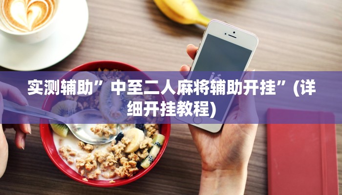 实测辅助”中至二人麻将辅助开挂”(详细开挂教程)