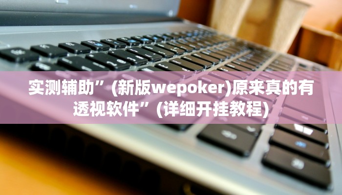 实测辅助”(新版wepoker)原来真的有透视软件”(详细开挂教程)