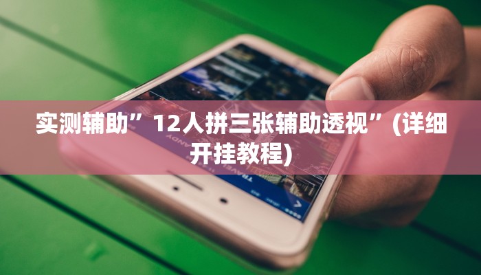 实测辅助”12人拼三张辅助透视”(详细开挂教程)