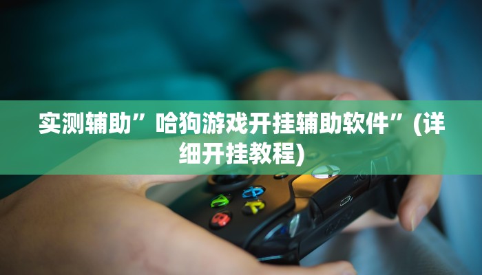 实测辅助”哈狗游戏开挂辅助软件”(详细开挂教程)