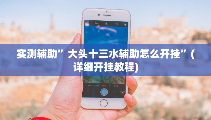 实测辅助”大头十三水辅助怎么开挂”(详细开挂教程)