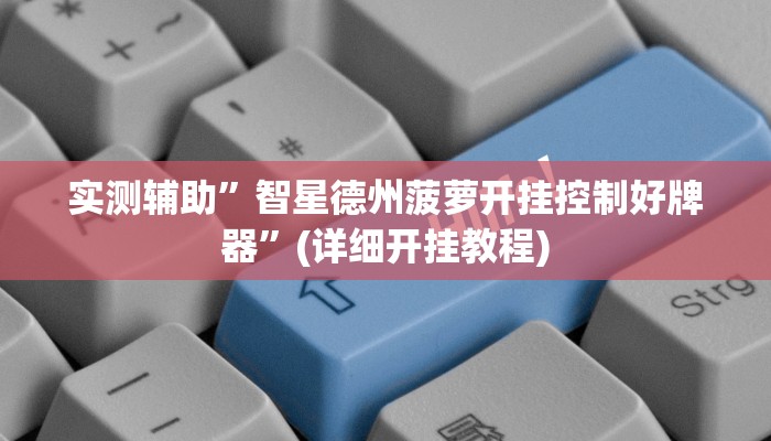 实测辅助”智星德州菠萝开挂控制好牌器”(详细开挂教程)