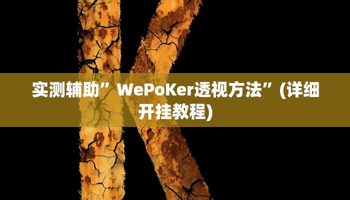 实测辅助”同乡游棋牌辅助开挂”(详细开挂教程)
