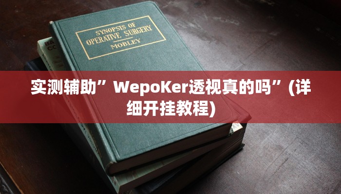 实测辅助”WepoKer透视真的吗”(详细开挂教程)