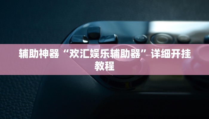 辅助神器“欢汇娱乐辅助器”详细开挂教程