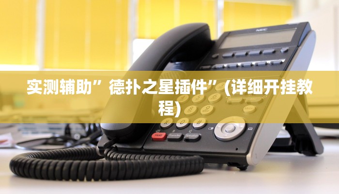 实测辅助”德扑之星插件”(详细开挂教程)