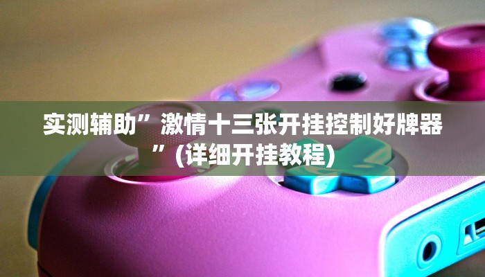 实测辅助”激情十三张开挂控制好牌器”(详细开挂教程)