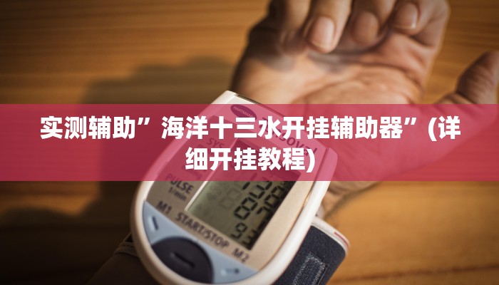 实测辅助”海洋十三水开挂辅助器”(详细开挂教程)