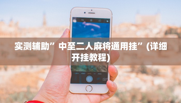 实测辅助”中至二人麻将通用挂”(详细开挂教程)