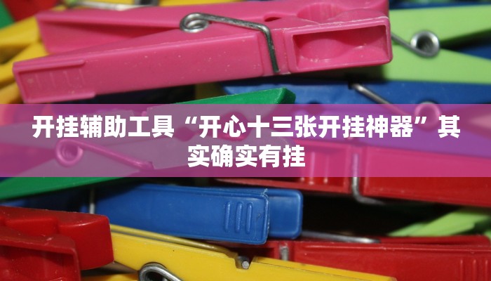 开挂辅助工具“开心十三张开挂神器”其实确实有挂