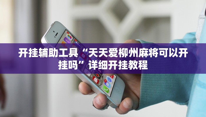 开挂辅助工具“天天爱柳州麻将可以开挂吗”详细开挂教程