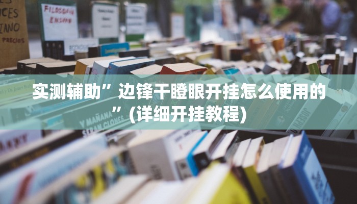 实测辅助”边锋干瞪眼开挂怎么使用的”(详细开挂教程)
