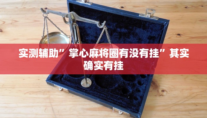 实测辅助”掌心麻将圈有没有挂”其实确实有挂