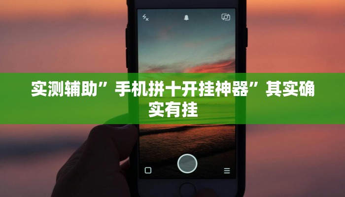 实测辅助”手机拼十开挂神器”其实确实有挂