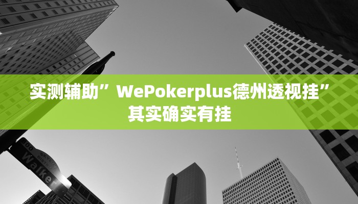 实测辅助”WePokerplus德州透视挂”其实确实有挂