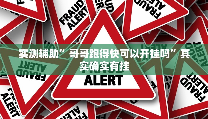 实测辅助”哥哥跑得快可以开挂吗”其实确实有挂