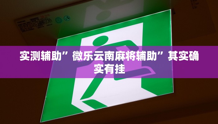 实测辅助”微乐云南麻将辅助”其实确实有挂