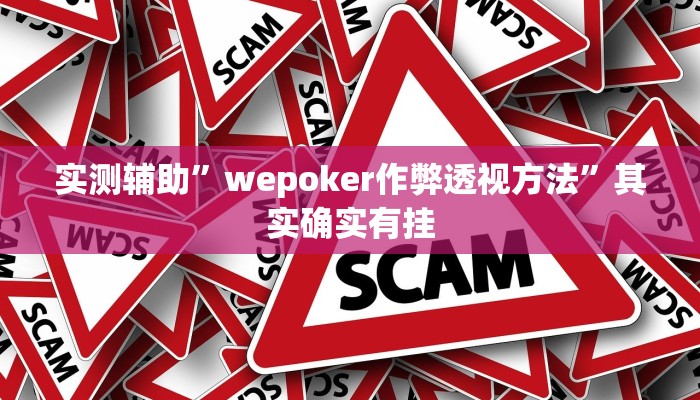 实测辅助”wepoker作弊透视方法”其实确实有挂