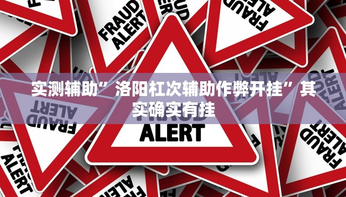 实测辅助”洛阳杠次辅助作弊开挂”其实确实有挂